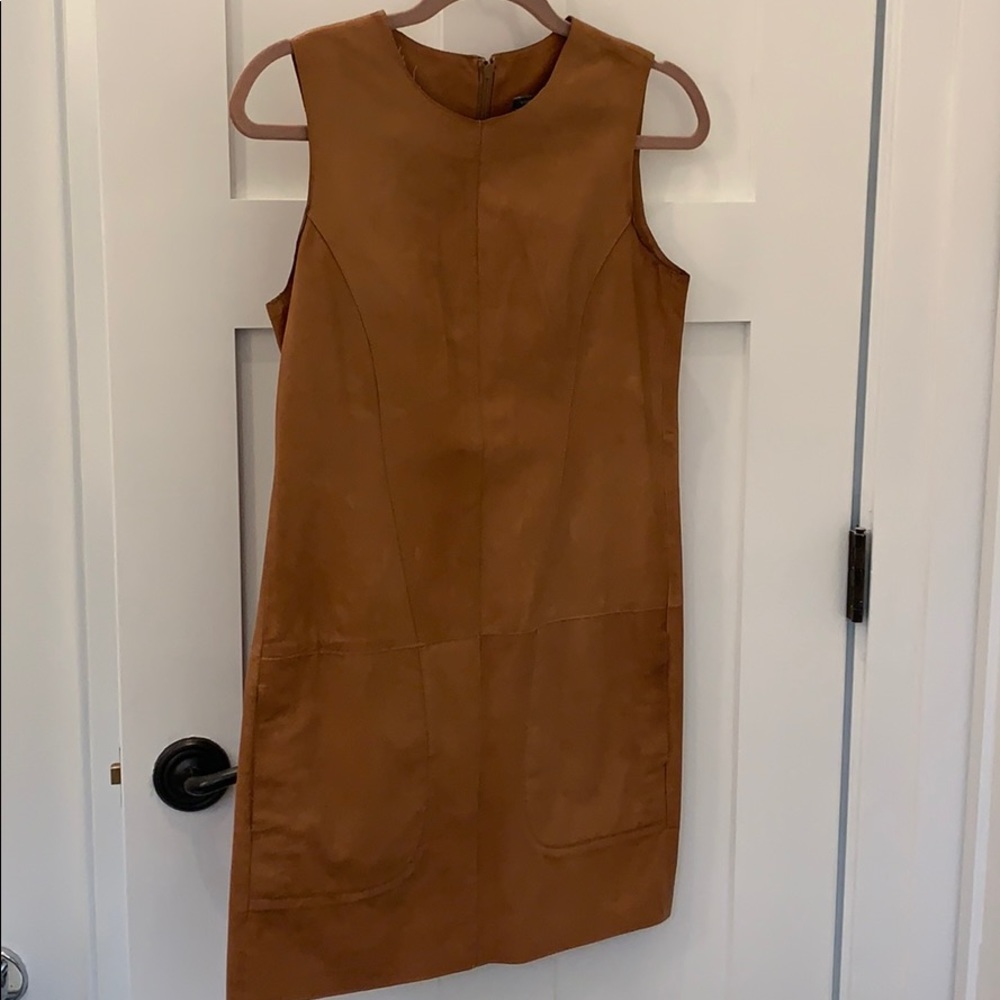 Vince Leather Shift Dress